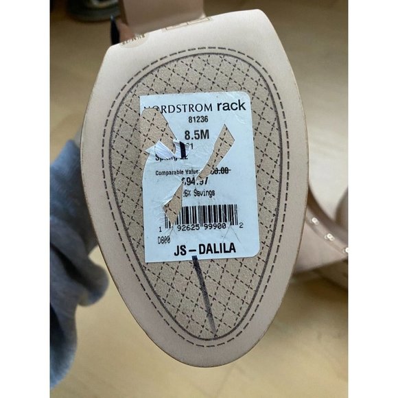 Jessica Simpson BNWOT "Dalia" platform mule clog women NEW studded beige - Picture 6 of 10